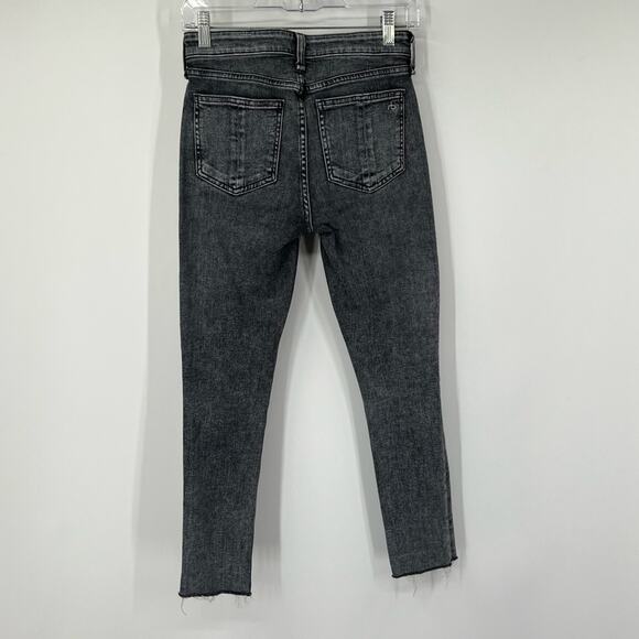 Rag & Bone Cate Mid-Rise Ankle Skinny Jeans in Black Sage - Picture 5 of 8
